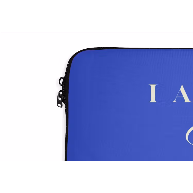 Laptophoes - Blauw - I am that woman - Sierlijk - Minimalistisch — 5