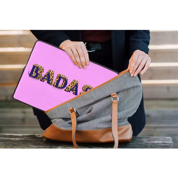 Laptophoes - Felroze - Badass - Panterprint - Schaduw — 4