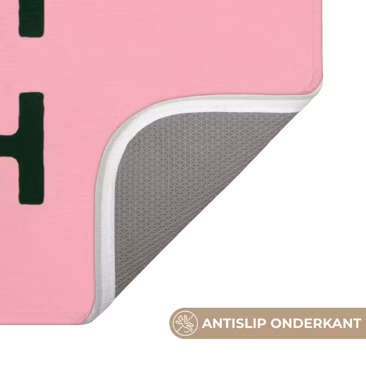 Badmat - Donkergroen - Tekst - Schaduw - Grafisch — 3