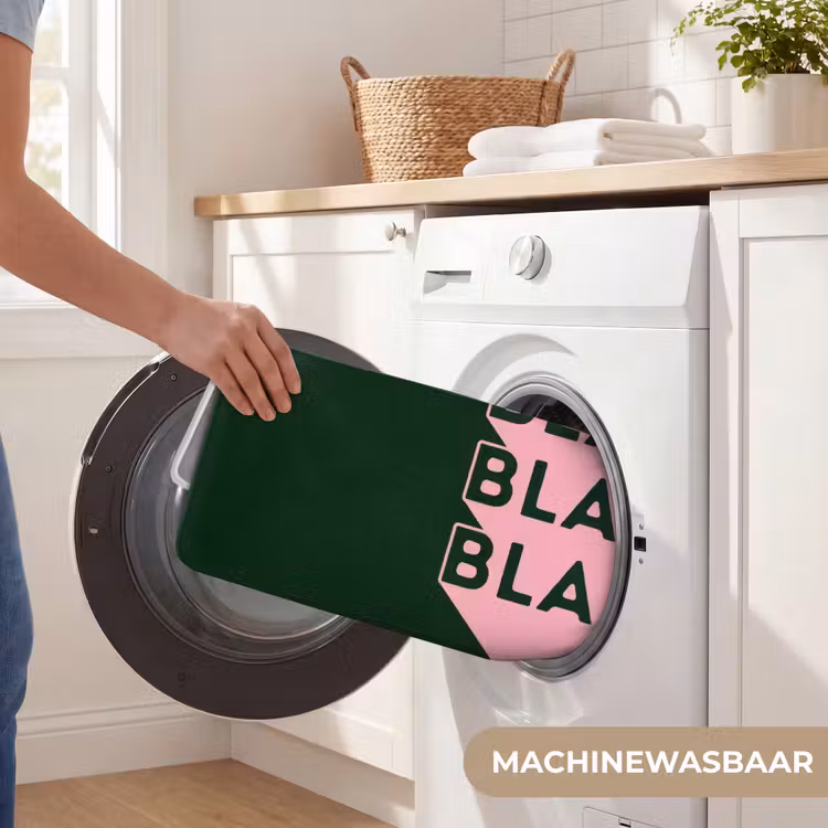 Badmat - Donkergroen - Tekst - Schaduw - Grafisch — 7