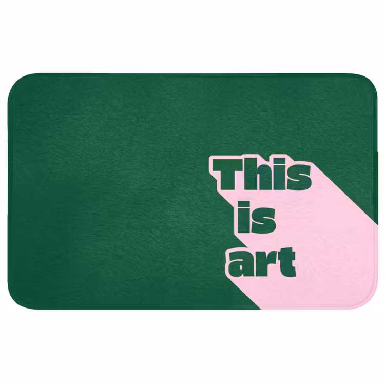 Badmat - This is art - Schaduw - Roze — 1