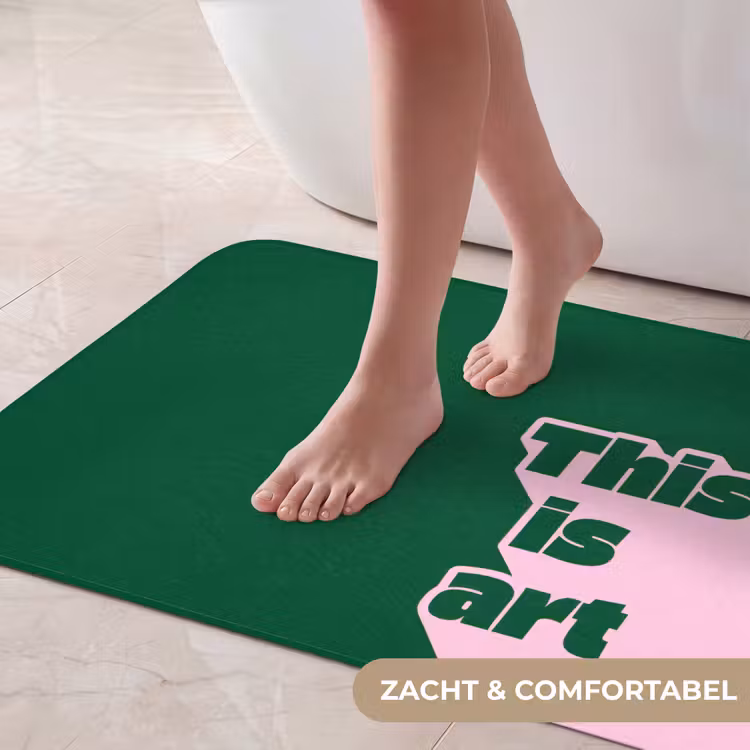 Badmat - This is art - Schaduw - Roze — 5