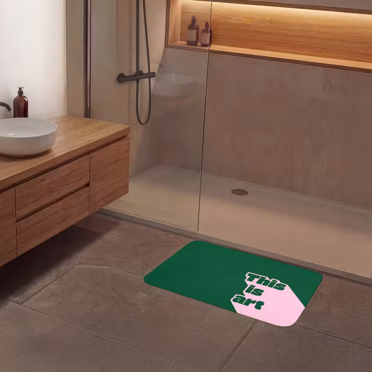 Badmat - This is art - Schaduw - Roze — 6