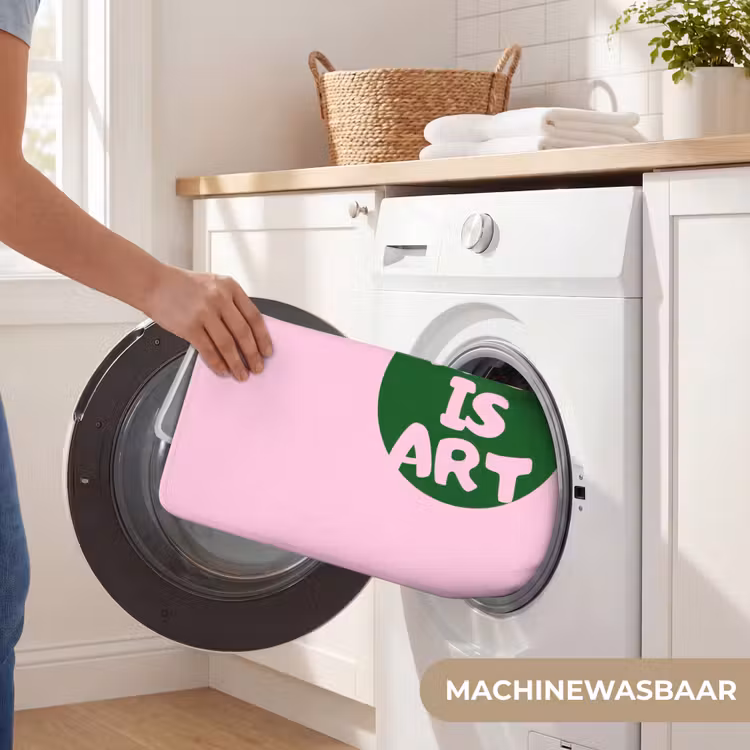 Badmat - This is art - Tekst - Cirkel - Groen — 7