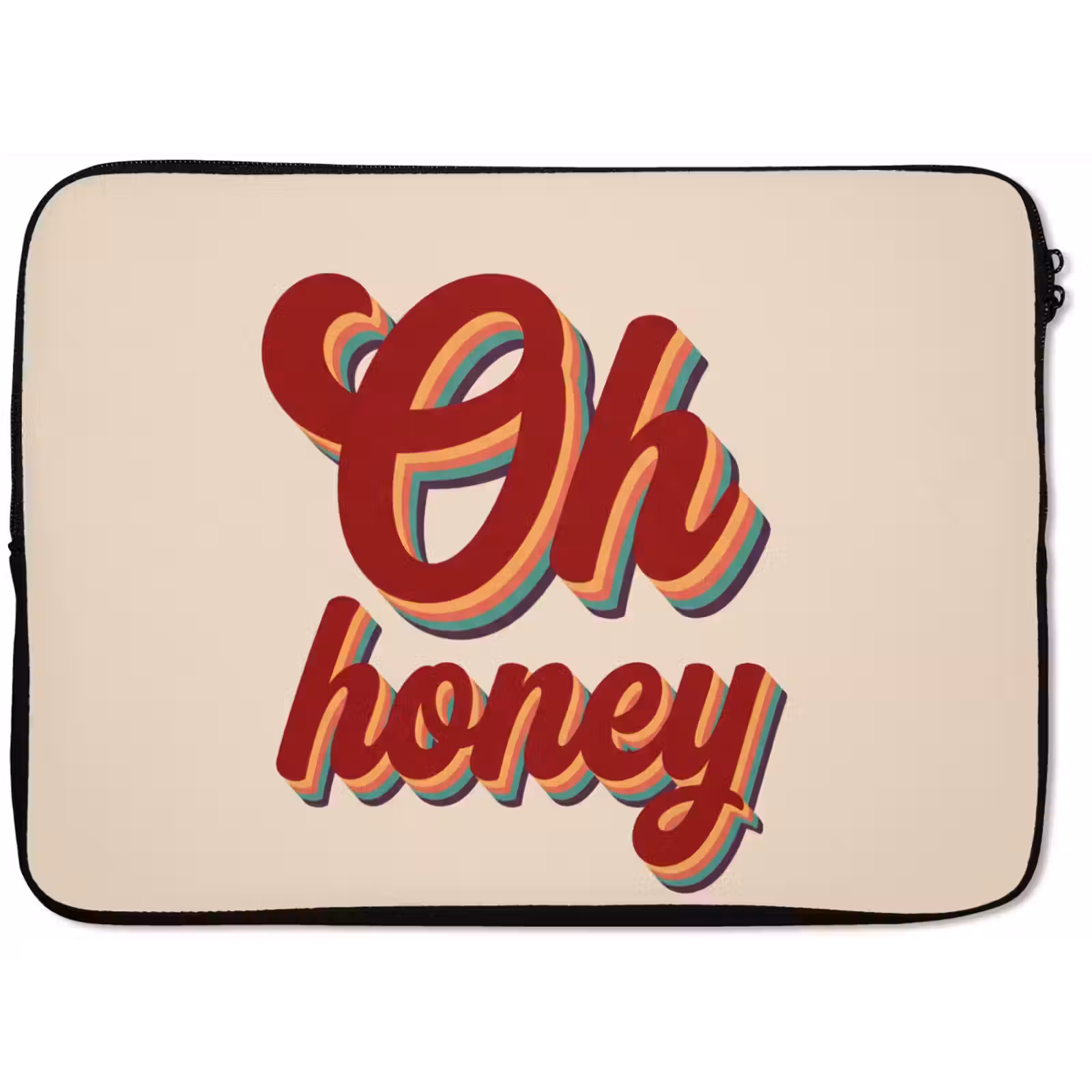 Laptophoes - Oh honey - Rood - Schaduw — 1