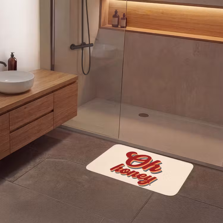 Badmat - Oh honey - Rood - Schaduw — 6