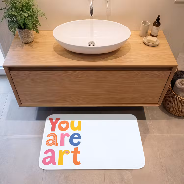 Badmat - You are art - Kleurrijk - Grafisch — 2