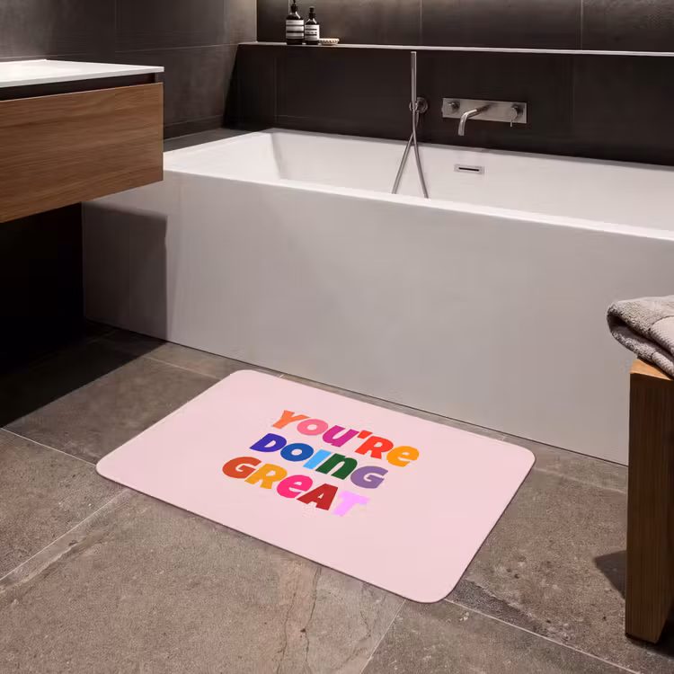 Badmat - You're doing great - Roze - Kleurrijk — 4