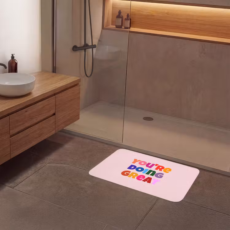 Badmat - You're doing great - Roze - Kleurrijk — 6