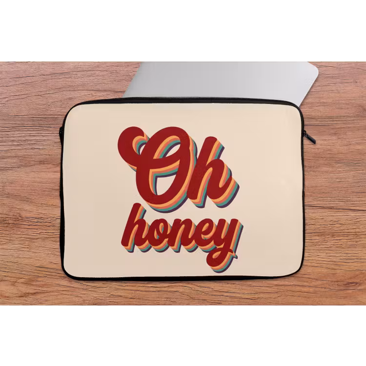 Laptophoes - Oh honey - Rood - Schaduw — 2