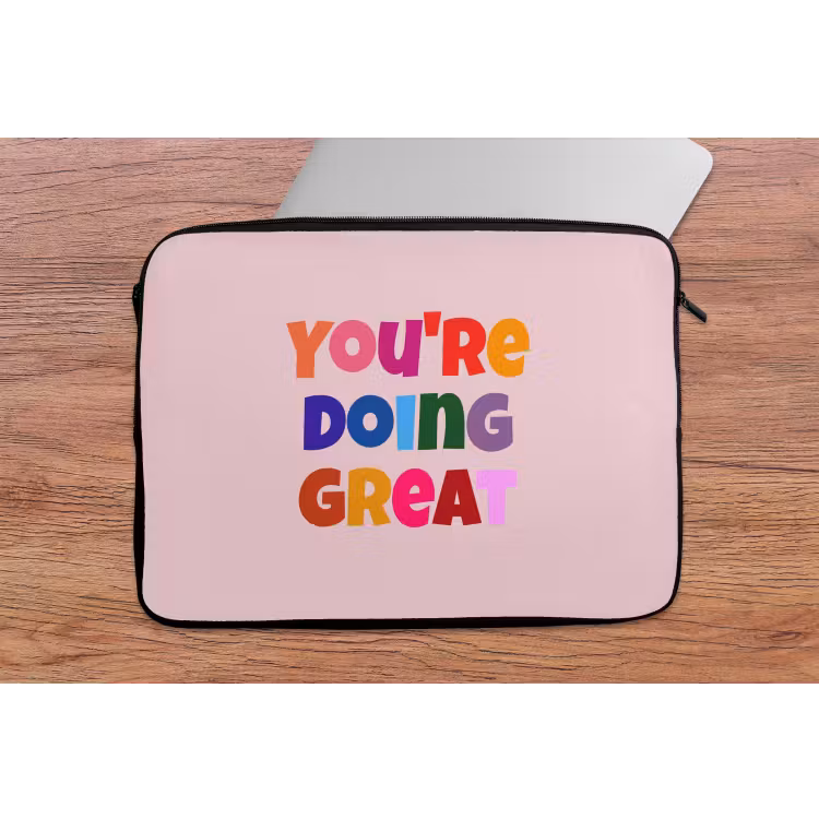 Laptophoes - You're doing great - Roze - Kleurrijk — 2