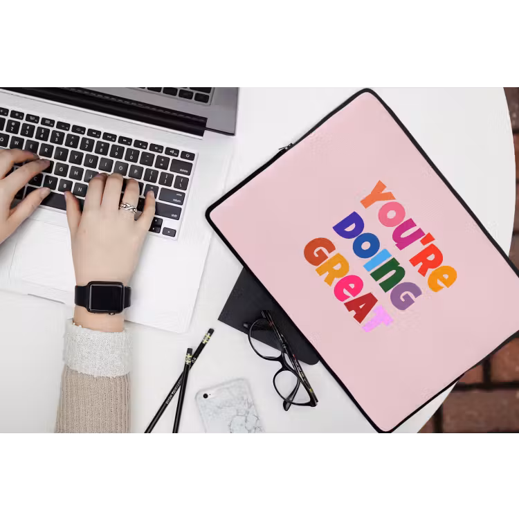 Laptophoes - You're doing great - Roze - Kleurrijk — 3