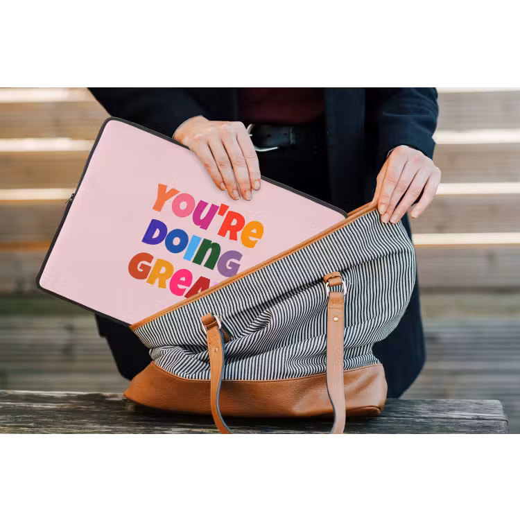Laptophoes - You're doing great - Roze - Kleurrijk — 4