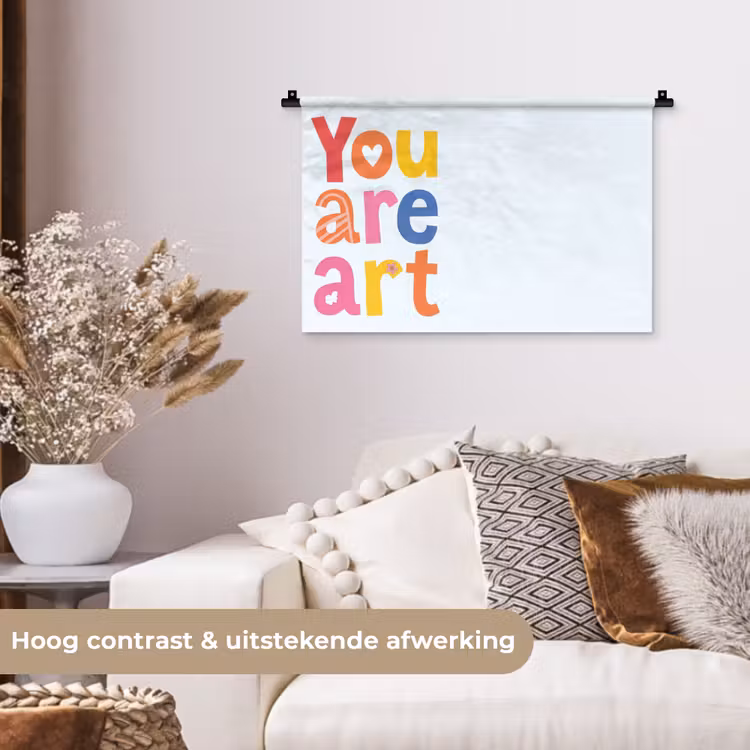 Wandkleed - You are art - Kleurrijk - Grafisch — 4