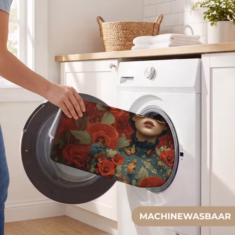 Badmat - Bloemen - Dieprood - Zonnebril - Vrouw — 7