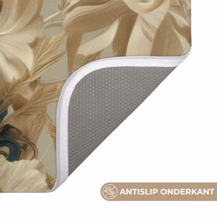 Badmat - Vrouw - Bloemen - Zonnebril - Wit — 3