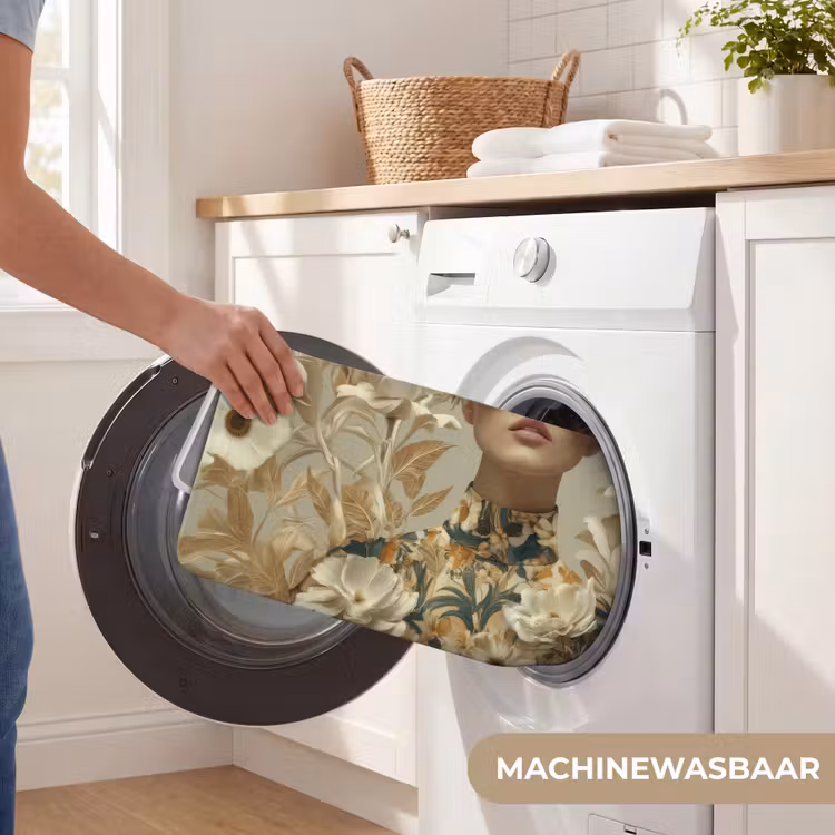 Badmat - Vrouw - Bloemen - Zonnebril - Wit — 7