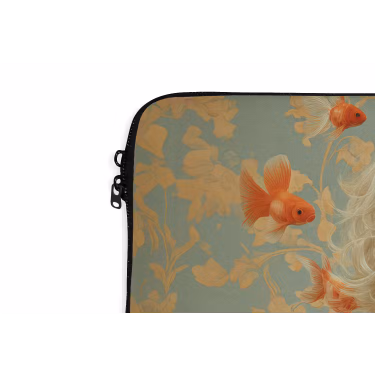 Laptophoes - Goudvissen - Oranje - Vrouw - Blond — 5