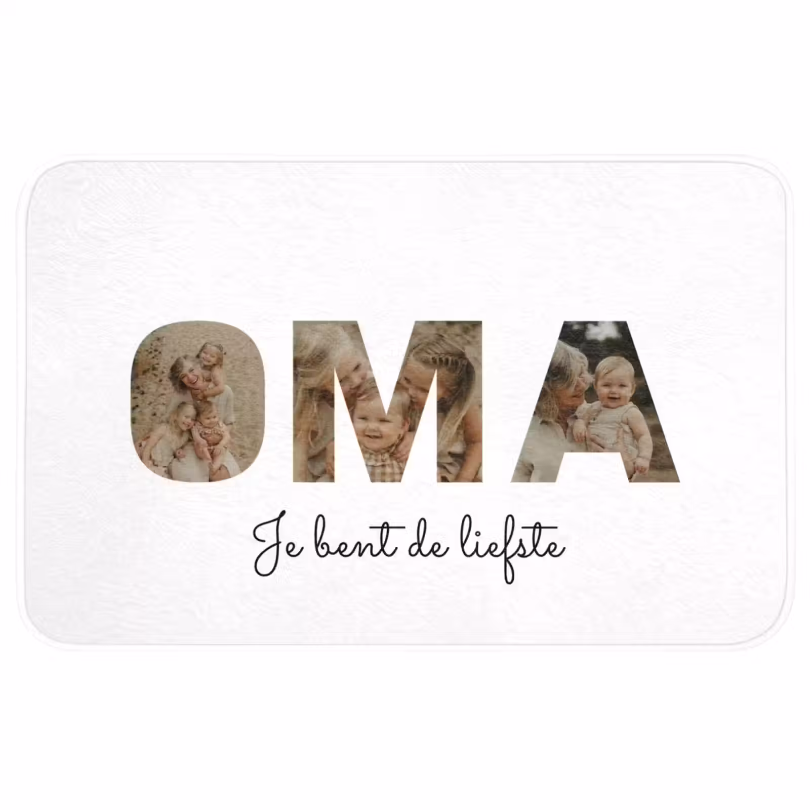 Gepersonaliseerde badmat - Oma - Lettercollage — 1
