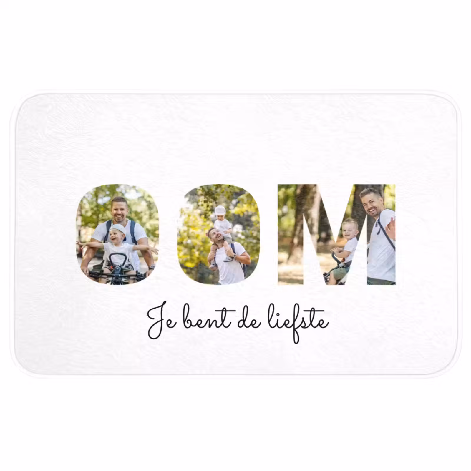 Gepersonaliseerde badmat - Oom - Lettercollage — 1