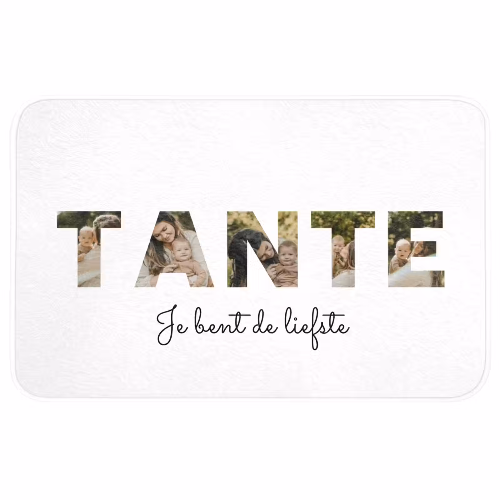 Gepersonaliseerde badmat - Tante - Lettercollage — 1