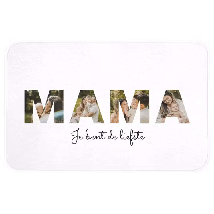Gepersonaliseerde badmat - Mama - Lettercollage — 1