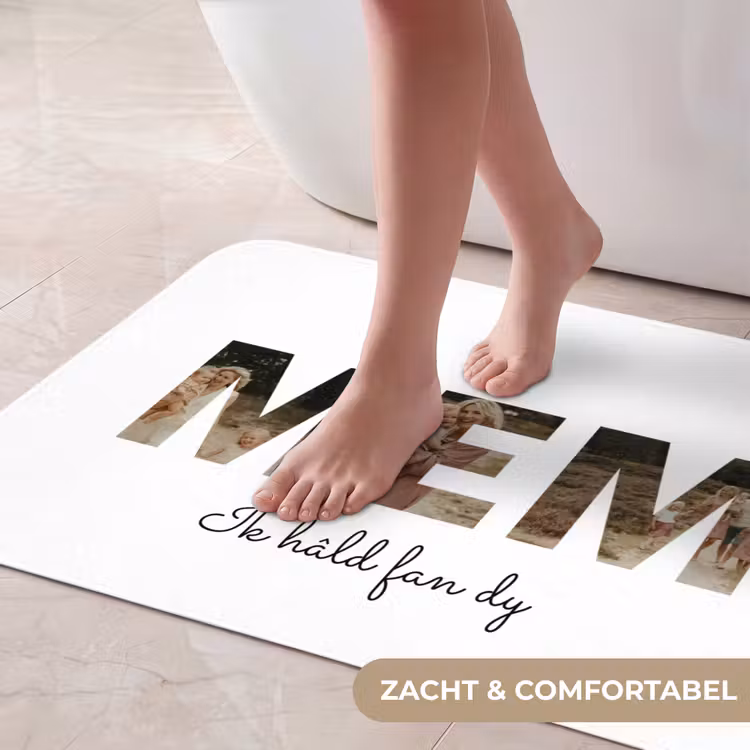 Gepersonaliseerde badmat - Mem - Lettercollage — 5