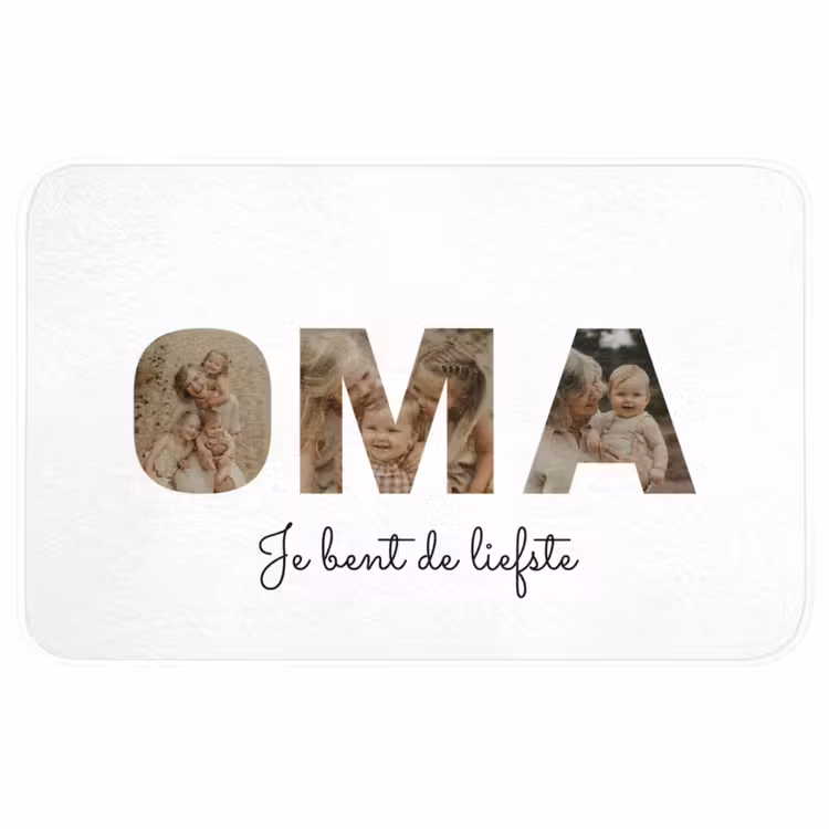 Gepersonaliseerde badmat - Oma - Lettercollage — 1