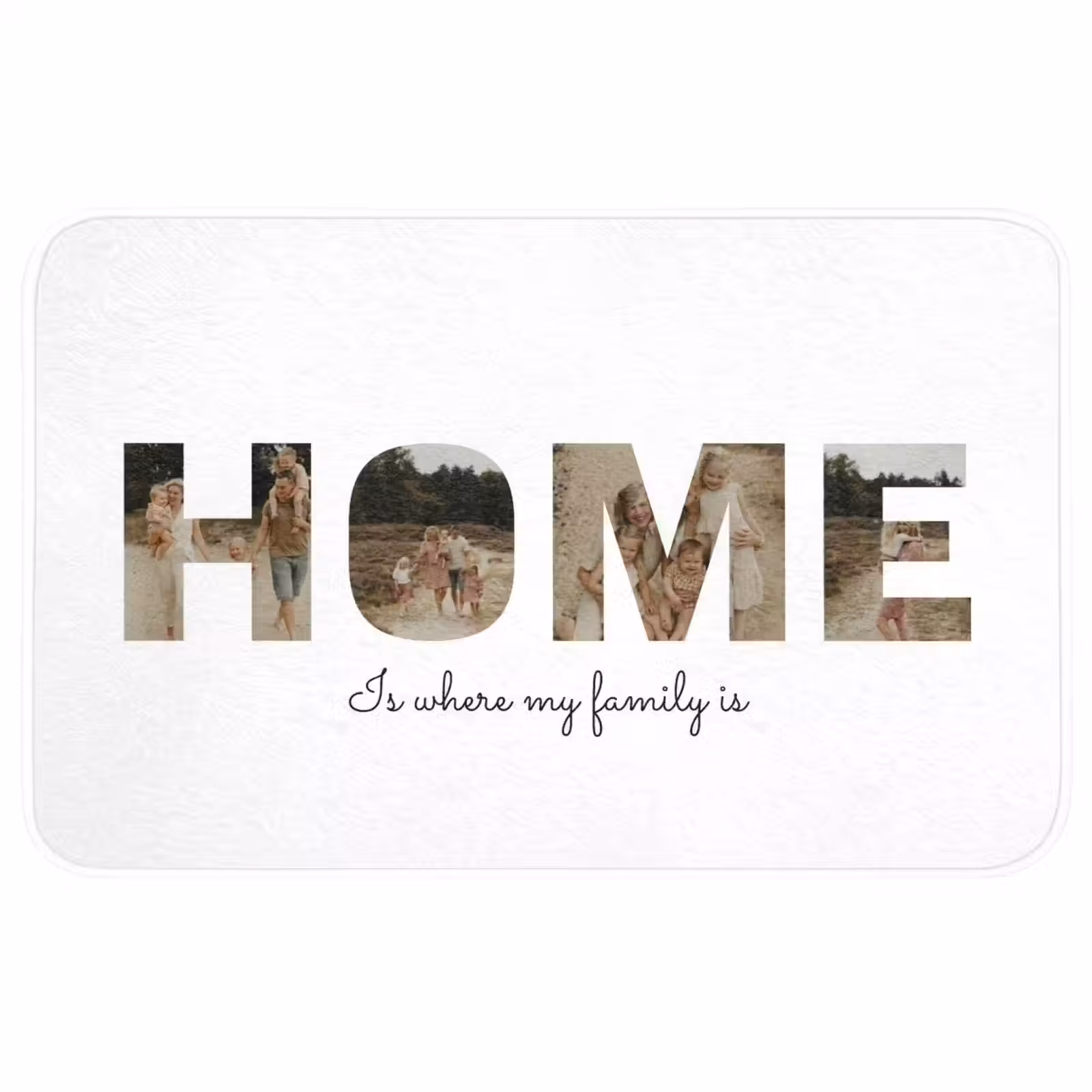 Gepersonaliseerde badmat - Home - Lettercollage — 1