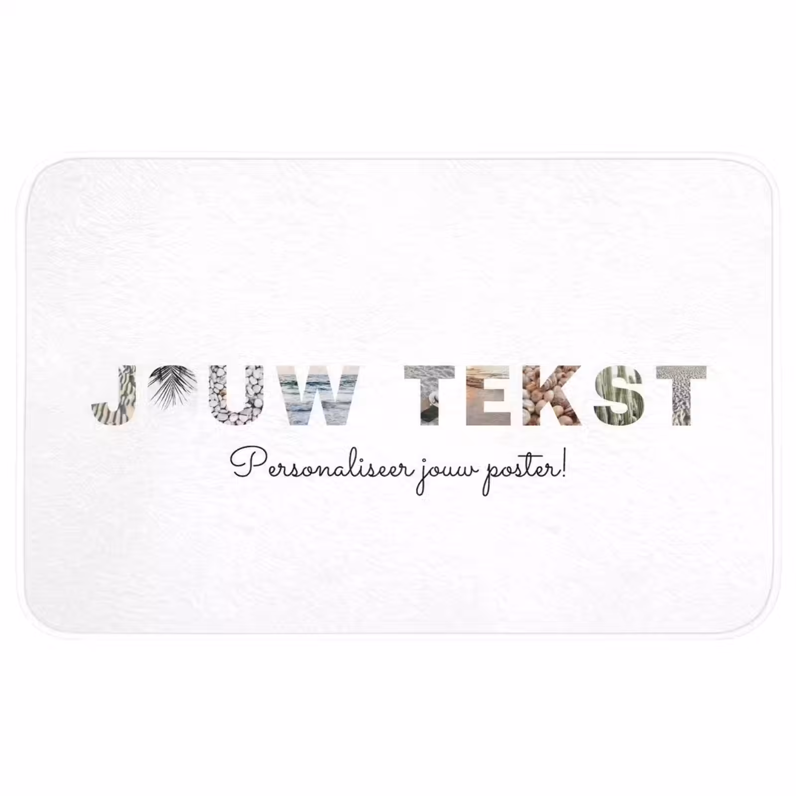 Gepersonaliseerde badmat - Jouw Tekst - Lettercollage — 1