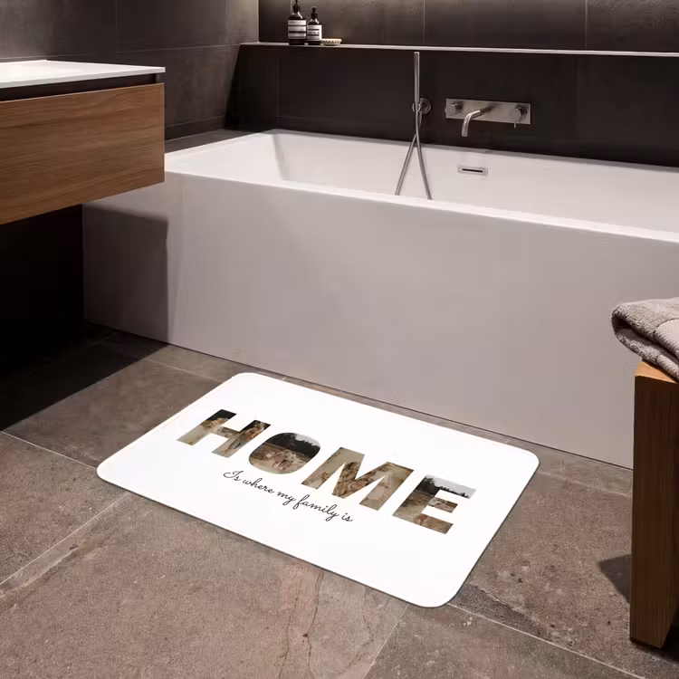 Gepersonaliseerde badmat - Home - Lettercollage — 4