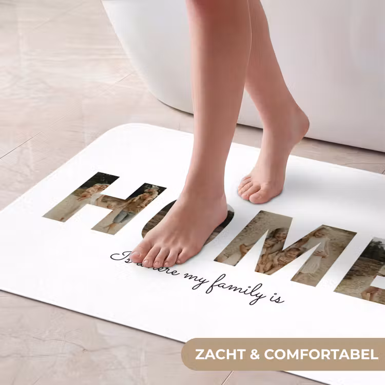 Gepersonaliseerde badmat - Home - Lettercollage — 5
