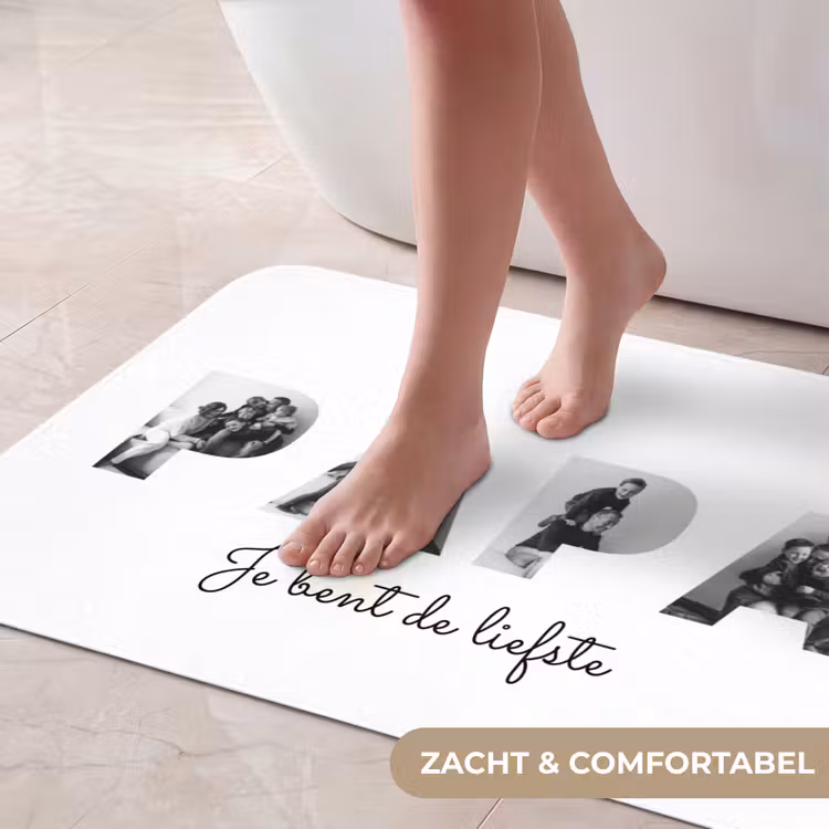 Gepersonaliseerde badmat - Papa - Lettercollage — 5