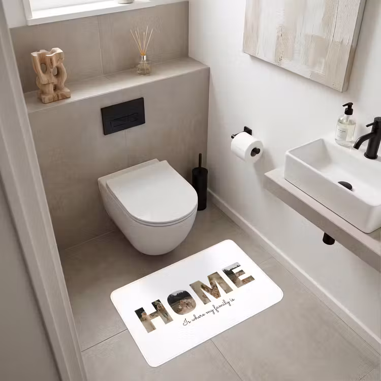Gepersonaliseerde Wc Mat - Home - Lettercollage — 6