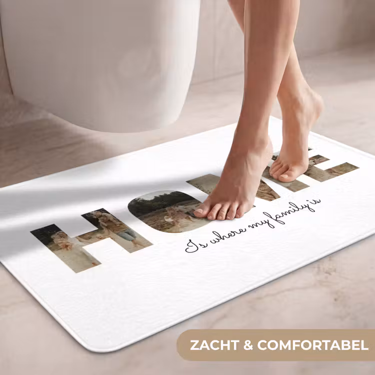 Gepersonaliseerde Wc Mat - Home - Lettercollage — 7