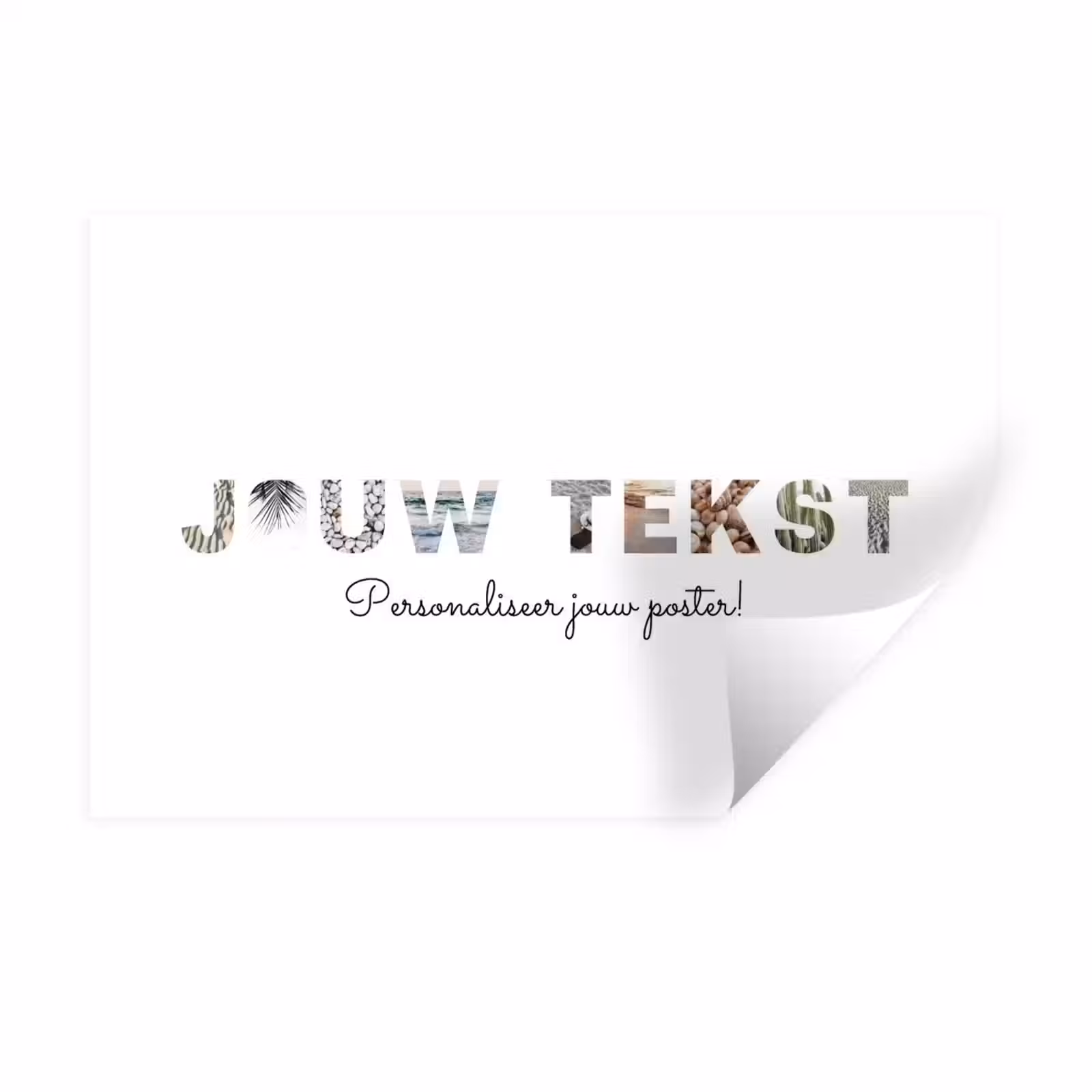 Gepersonaliseerde muursticker - Jouw Tekst - Lettercollage — 1