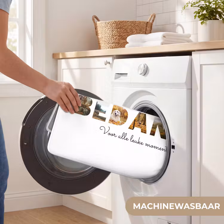 Gepersonaliseerde badmat - Bedankt - Lettercollage — 7