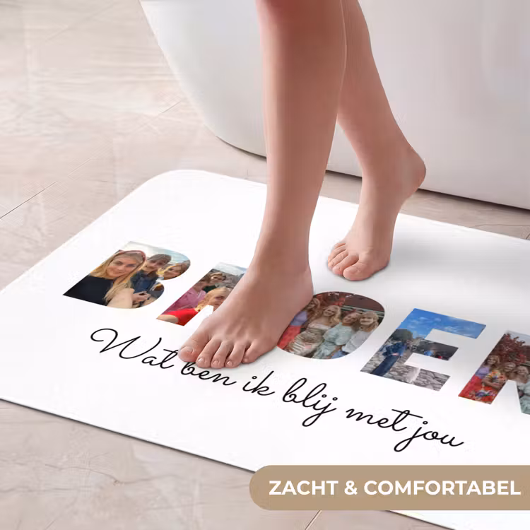 Gepersonaliseerde badmat - Broer - Lettercollage — 5