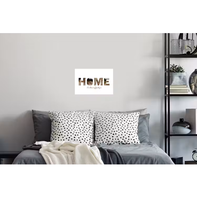 Gepersonaliseerde muursticker - Home - Lettercollage — 5