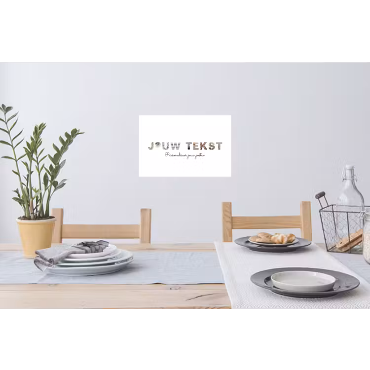 Gepersonaliseerde muursticker - Jouw Tekst - Lettercollage — 3