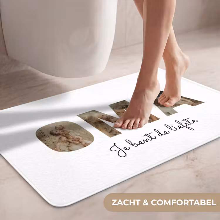 Gepersonaliseerde Wc Mat - Oma - Lettercollage — 7