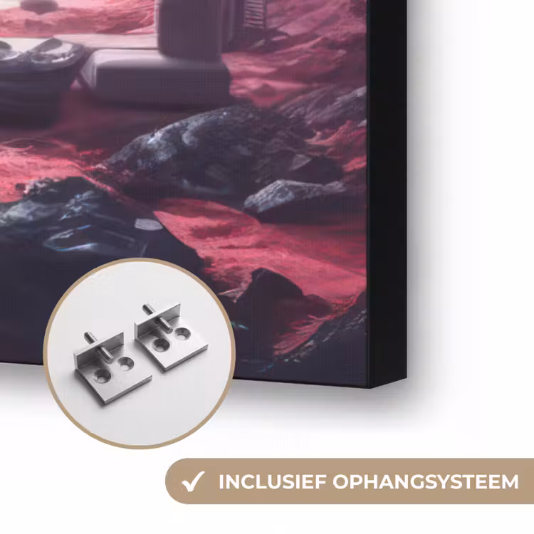 Art Frame - Astronaut - Ruimte - Planeten - Wolken — 6