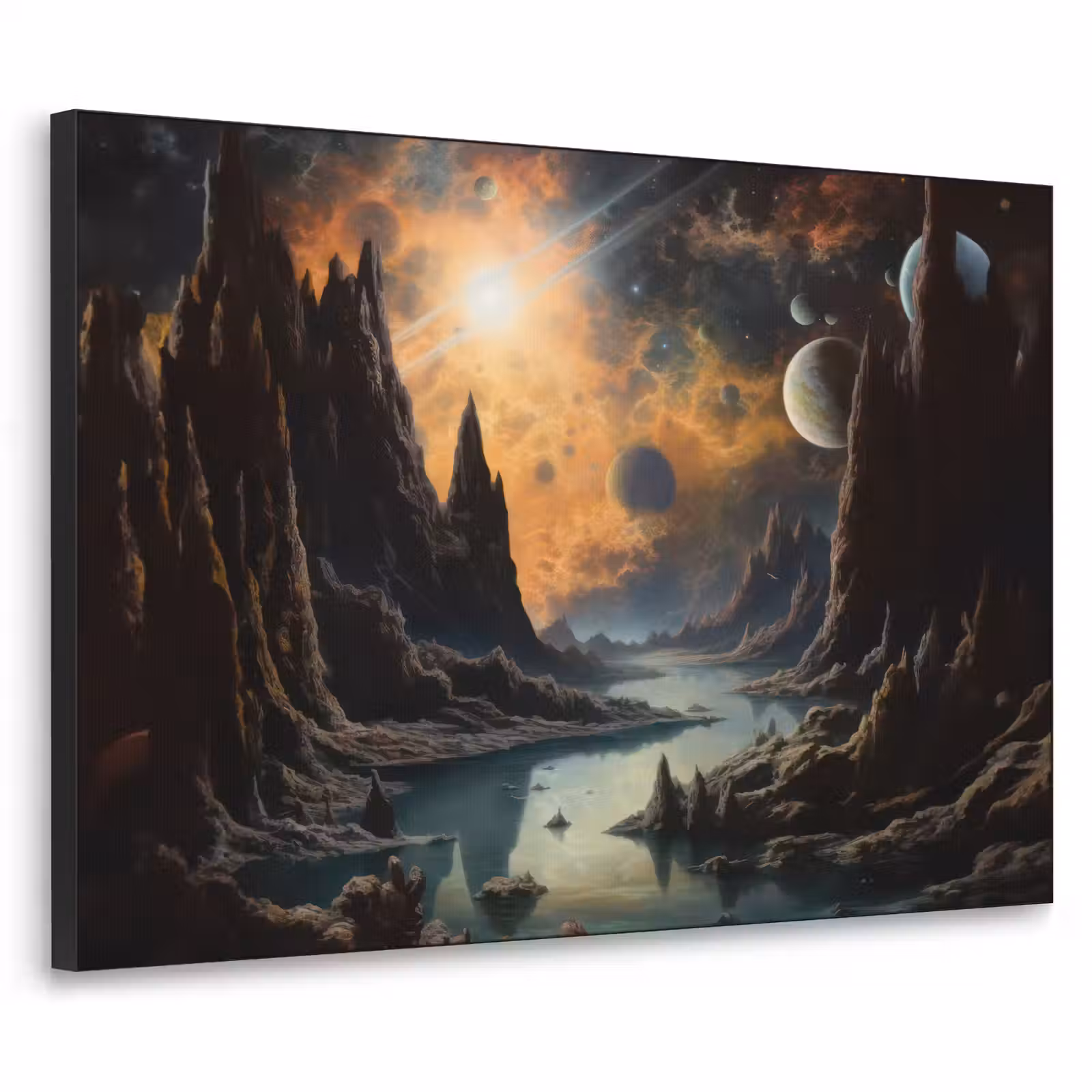 Art Frame - Gebergte - Rafijn - Rivier - Planeten — 1
