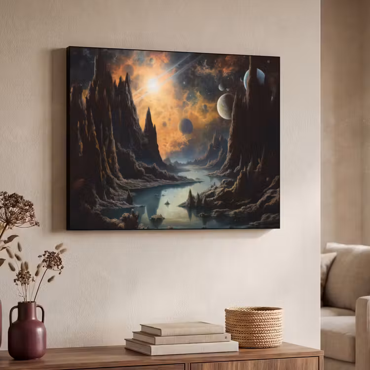 Art Frame - Gebergte - Rafijn - Rivier - Planeten — 7