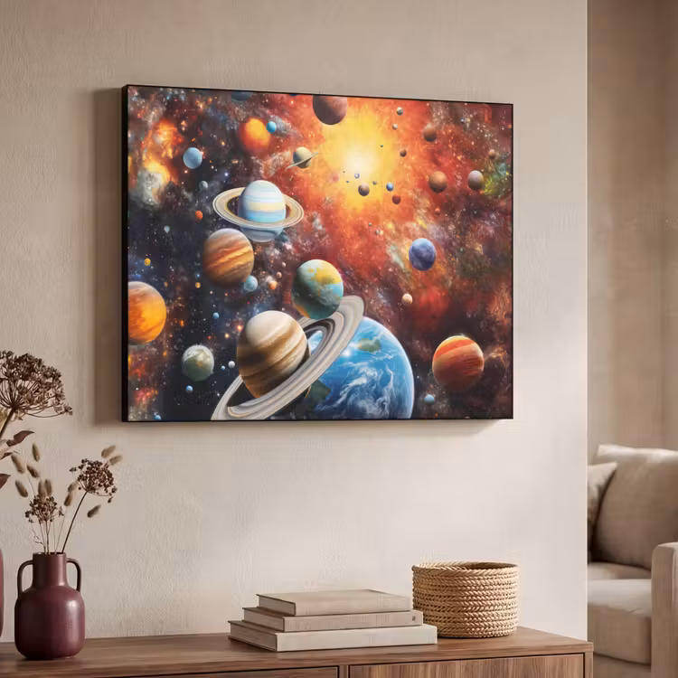 Art Frame - Planeten - Heelal - Neon - Ruimte — 7