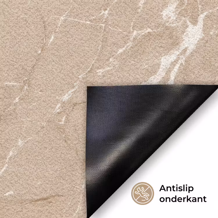 Deurmat - Beige - Marmer - Organisch - Wit — 6