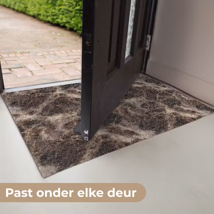 Deurmat - Bruin - Goud - Marmer — 7