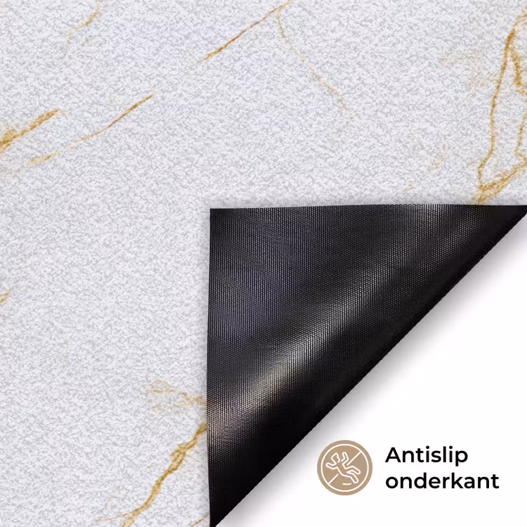 Deurmat - Wit - Marmer - Goud - Luxueus — 6