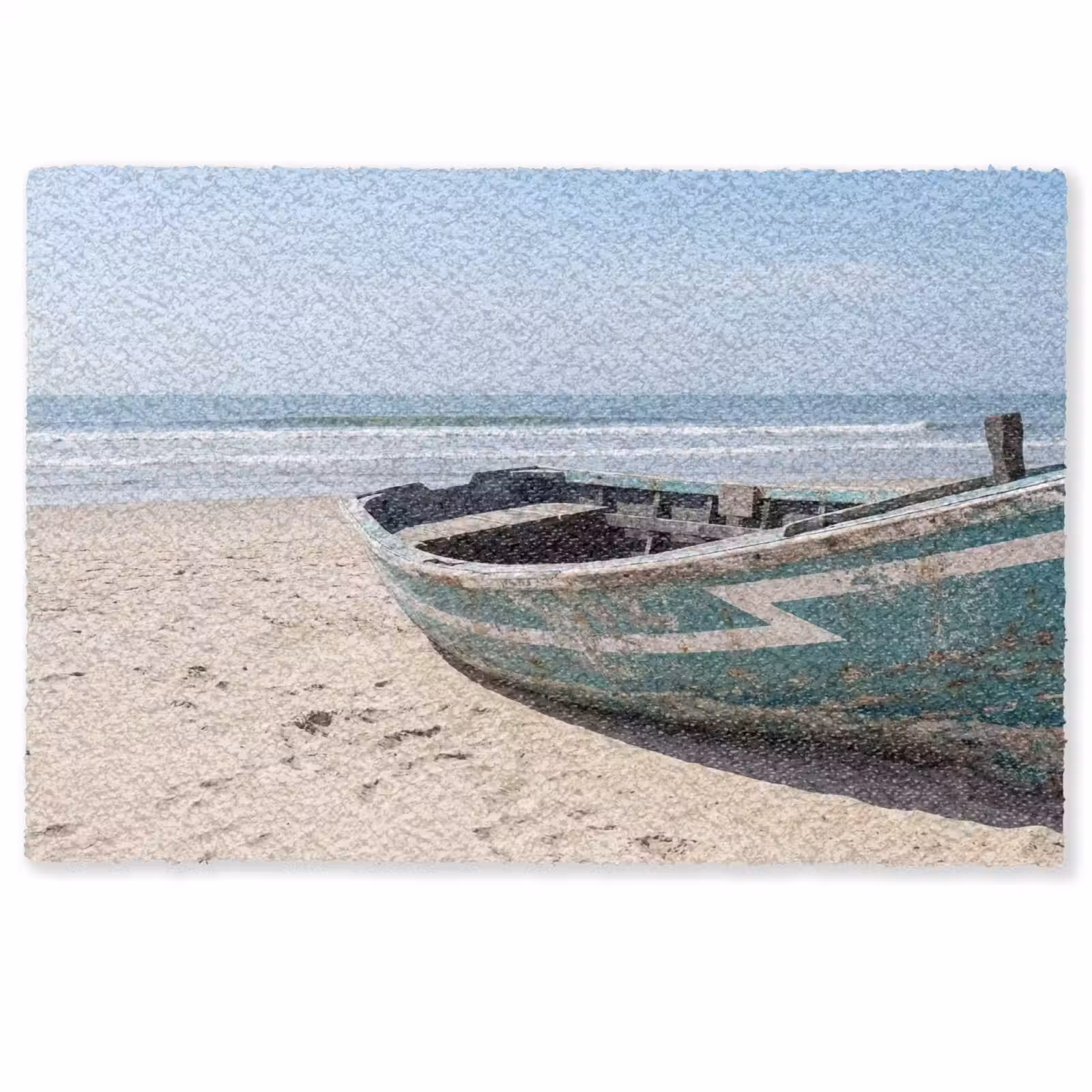 Deurmat - Boot - Zandstrand - Zee — 1