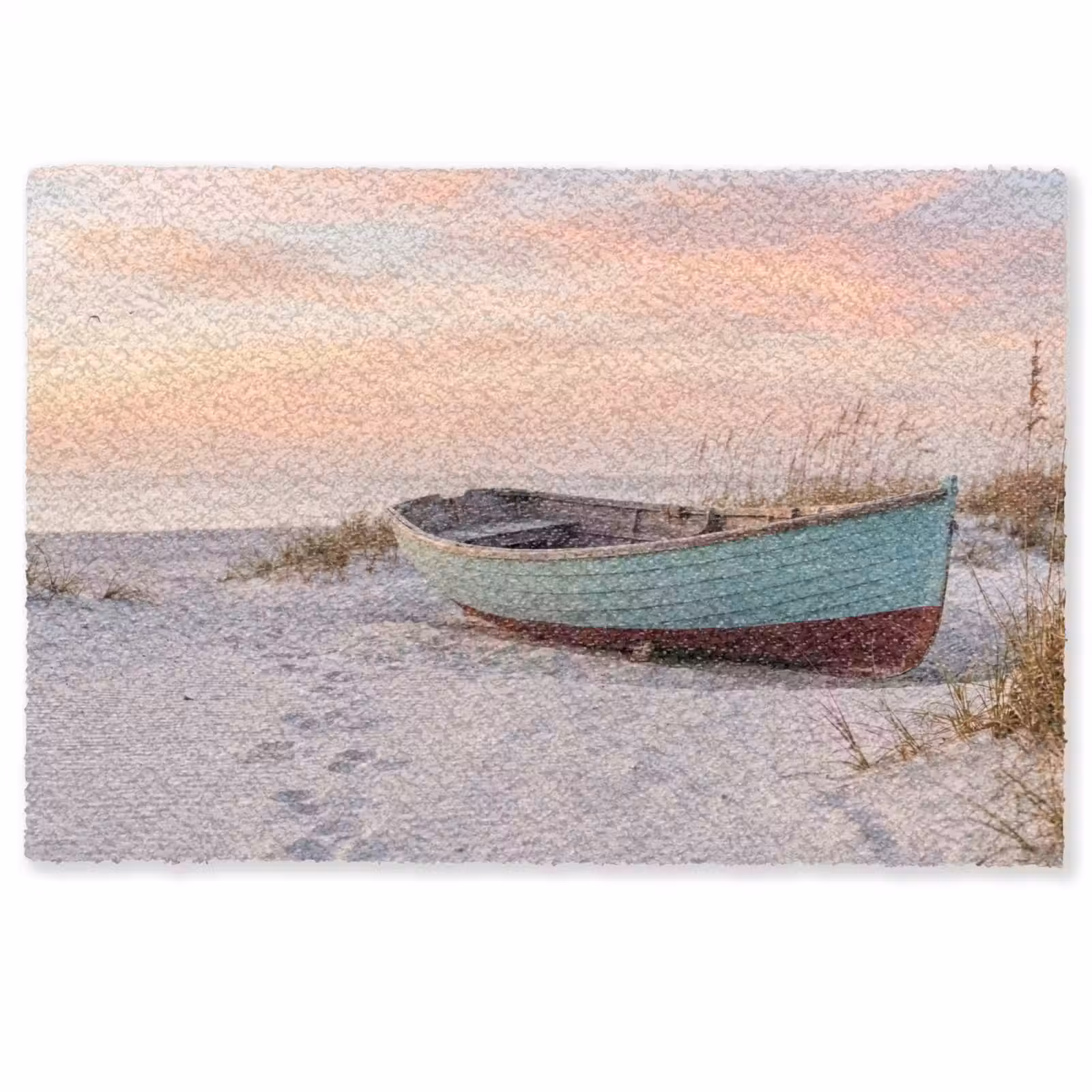 Deurmat - Rustiek - Roeiboot - Zandstrand — 1